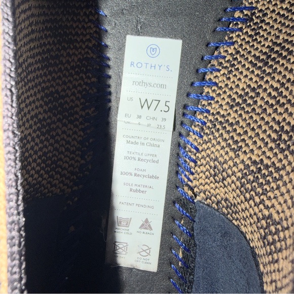 Like-New Rothy's The Point Flats in Tan Black Leopard Size 7.5 - Picture 5 of 5